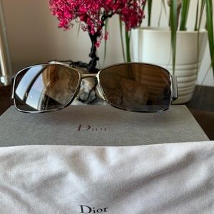 Dior Black and Silver Sunglasses